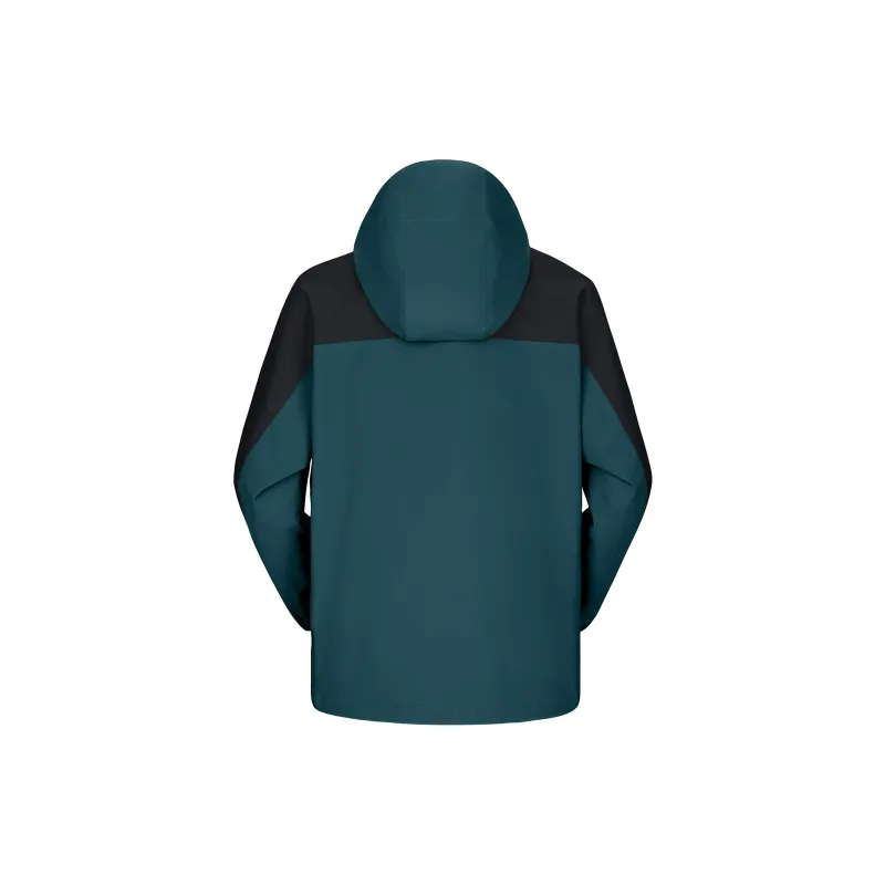QIE Outdoor Multicolor Waterproof Windproof Abrasion Resistant Adjustable Hooded Single Layer Windbreaker Jacket Unisex-7