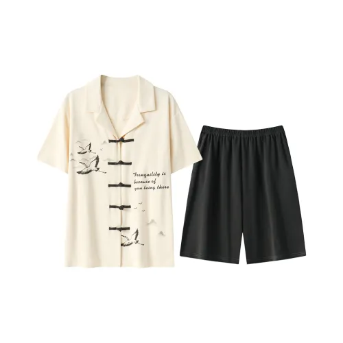 Kerener Pajama Set Men's Apricot