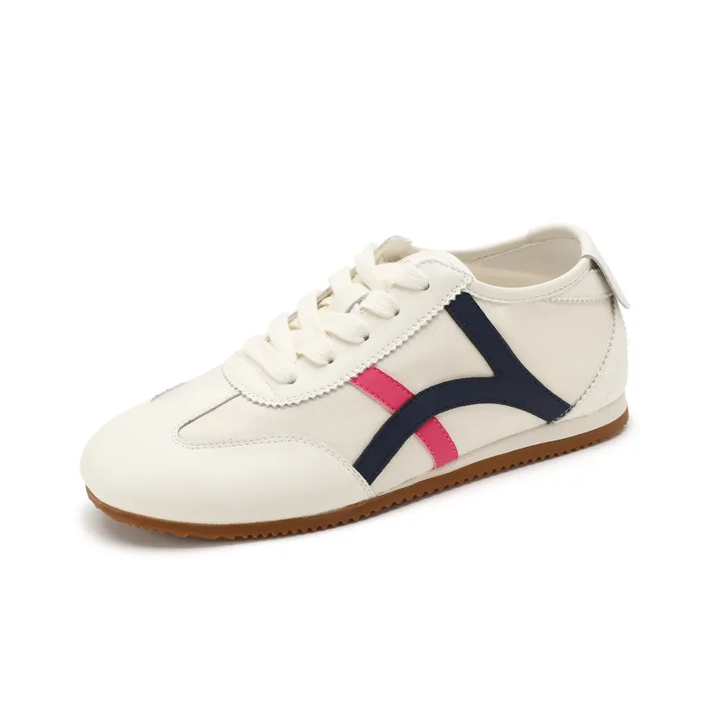 D FUSE SCANDINAVIA Skateboard Shoes Women's Low Top Beige Blue/Beige Silver/Beige Green-1
