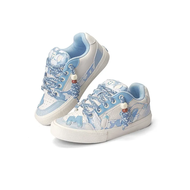 MINISO Low-Top Skateboard Shoes Unisex Marine Blue-3