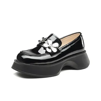 KANGNAI Loafers 5cm Women's Black