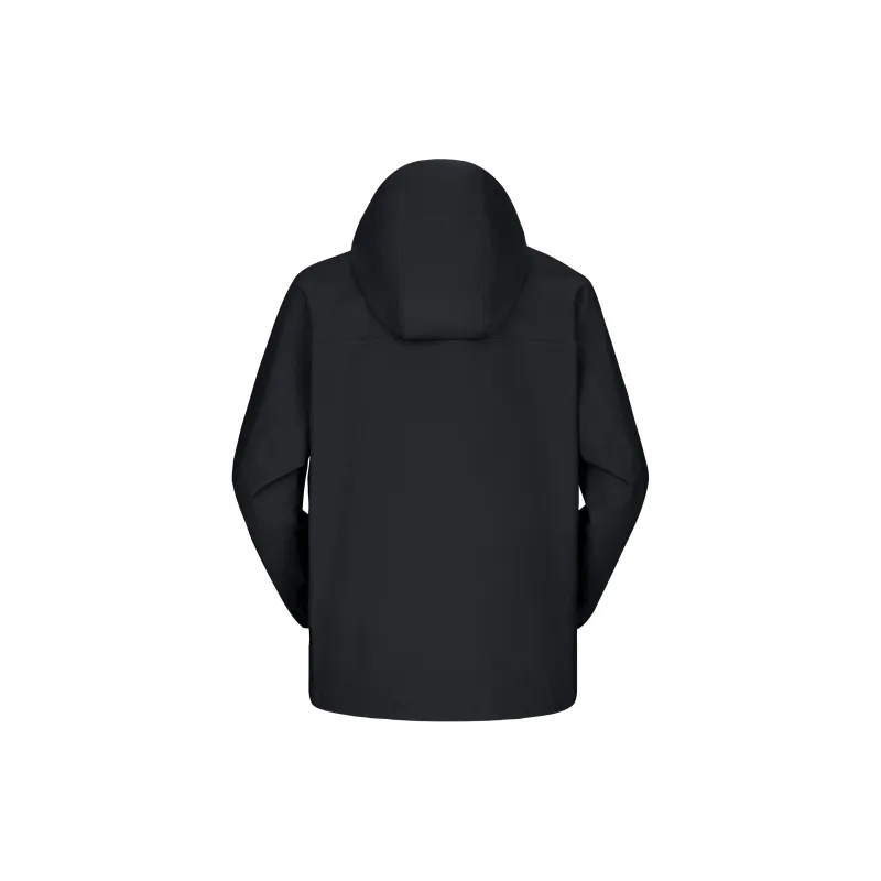 QIE Outdoor Multicolor Waterproof Windproof Abrasion Resistant Adjustable Hooded Single Layer Windbreaker Jacket Unisex-3