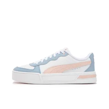 PUMA Skye Trainers Anti Slip Wear Resistant Low Top Skateboard Shoes Women's Pink Blue