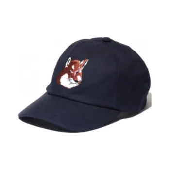 Maison Kitsune Cotton Baseball Caps Women's Blue