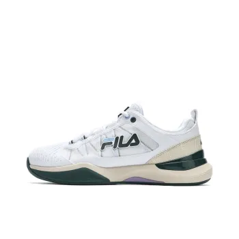 FILA SPEED SERVE Anti Slip And Wear Resistant Breathable Low Top Tennis Shoes Men's Black White