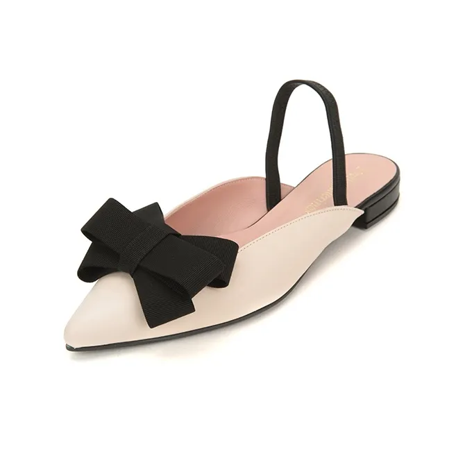 PrettyBallerinas Rubber Sole Quick Dry Wrap-toe Slippers Women's Beige-1