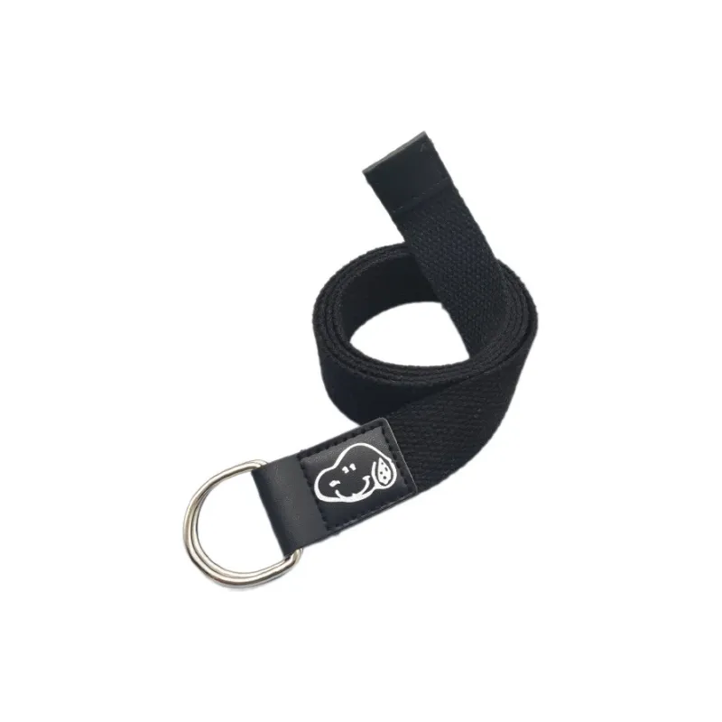 Mulinsen Cartoon Dog Head Double Loop D Shaped Buckle Casual Trendy Cute Style Youth Canvas Alloy Belt Unisex 3.8g-6