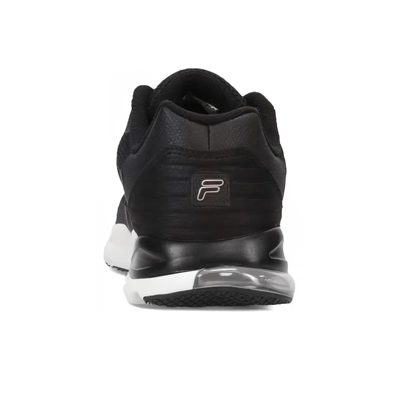FILA Durable Breathable Low Top Running Shoes Men's Black-3