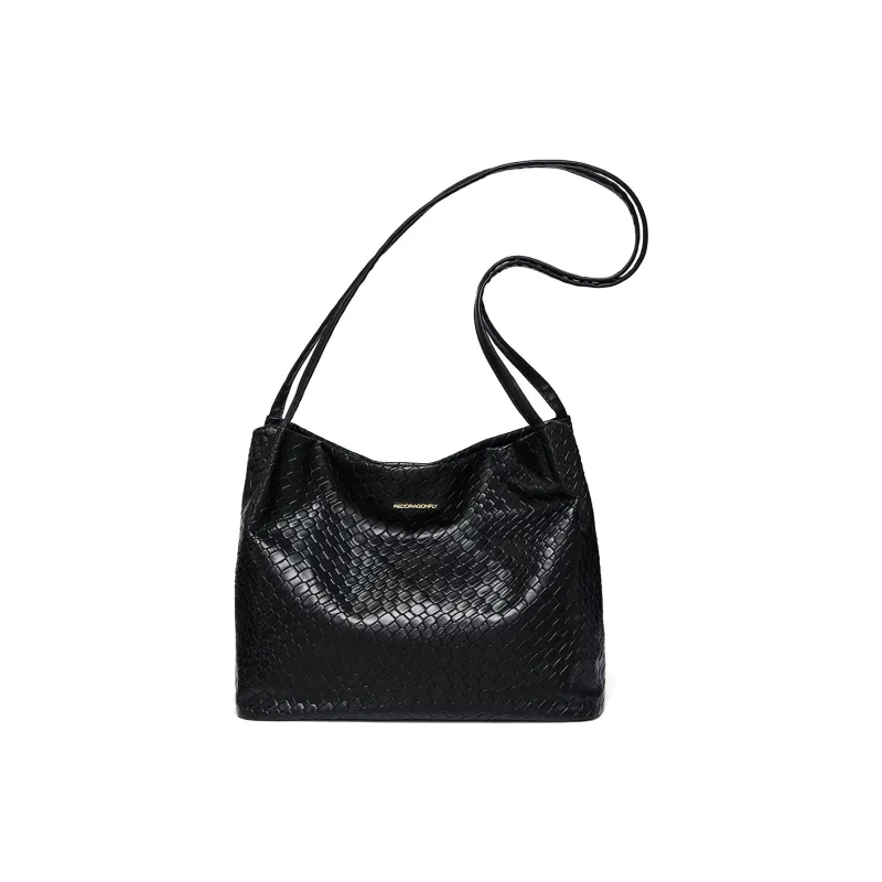 RED DRAGONFLY PVC Tote Bag Shopping Bag Shoulder Bags Regular Women's Ecru/Black-8
