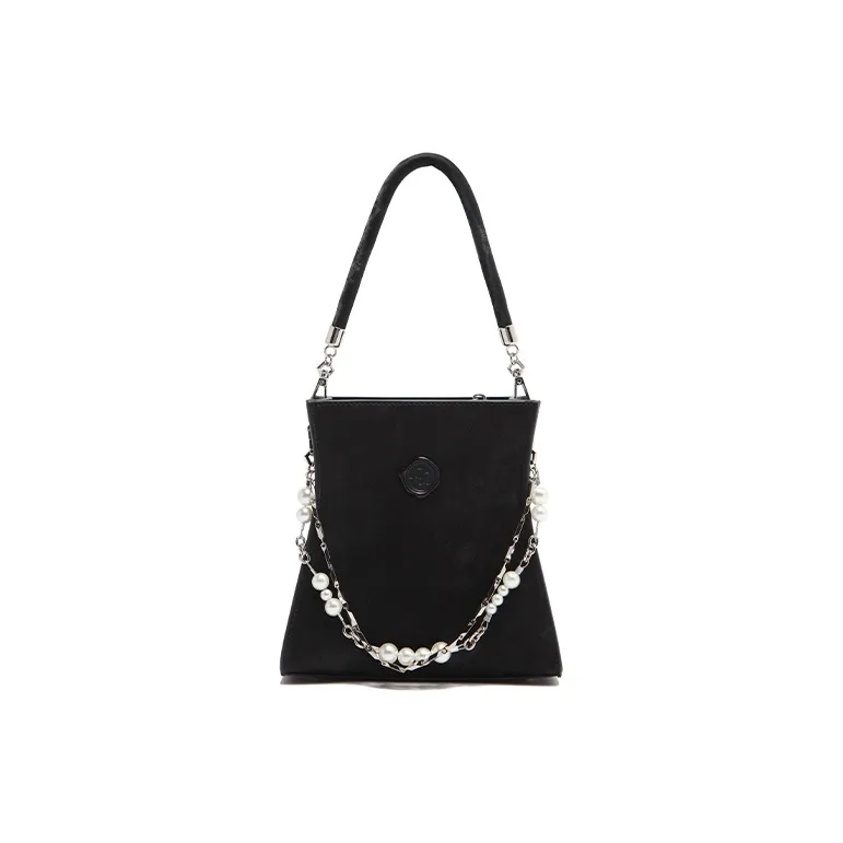 MICOCAH PU With Polyester And Cotton One Shoulder Handbag Women's Purple Gauze Pink/White Blossom Peach/Ink Black-10