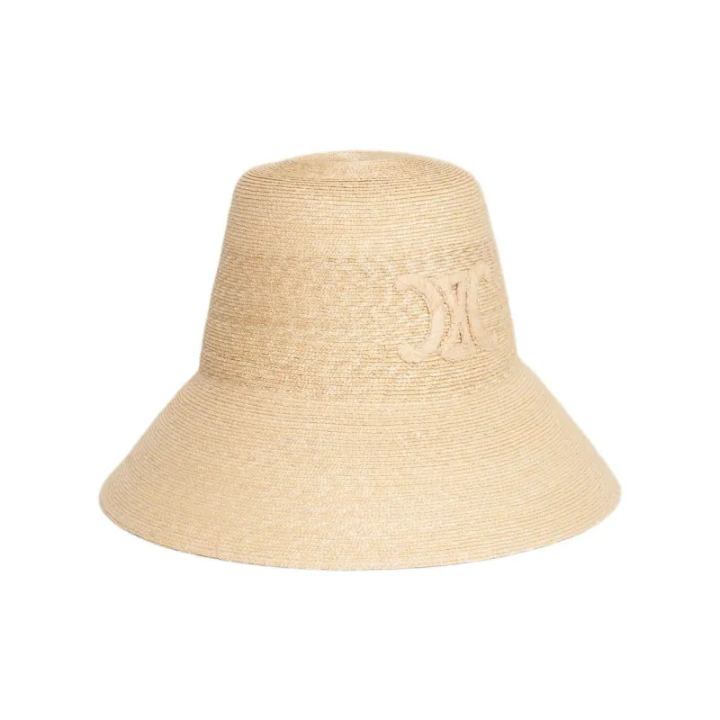 CELINE Triomphe Cloche Hat In Straw-1