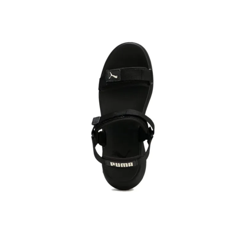 PUMA Bora One Strap Sandals Medium Heel Women's Black-3