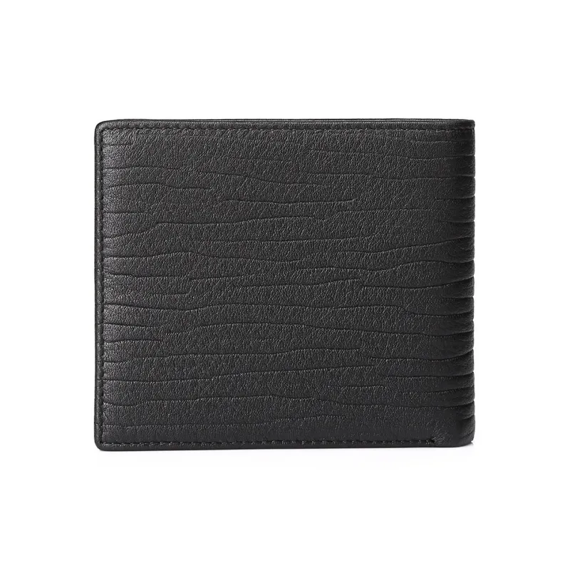 SEPTWOLVES Cow Leather Wallet Men's Black-9