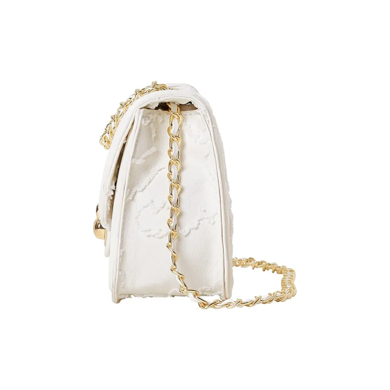 Miffy Fabric Shoulder Bag Crossbody Bag Women's White/Black-4