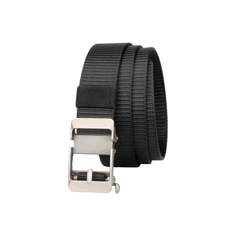 Jaylen Oos Thickened Fabric No Button Automatic Buckle Versatile Casual Outdoor Pants With Belt Belt Men's Width  3.5cm-1