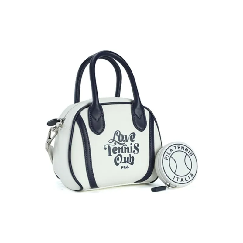 FILA PU Bonded Synthetic Leather Shoulder Bag Crossbody Bag Extra Small Women's Cloud White-2