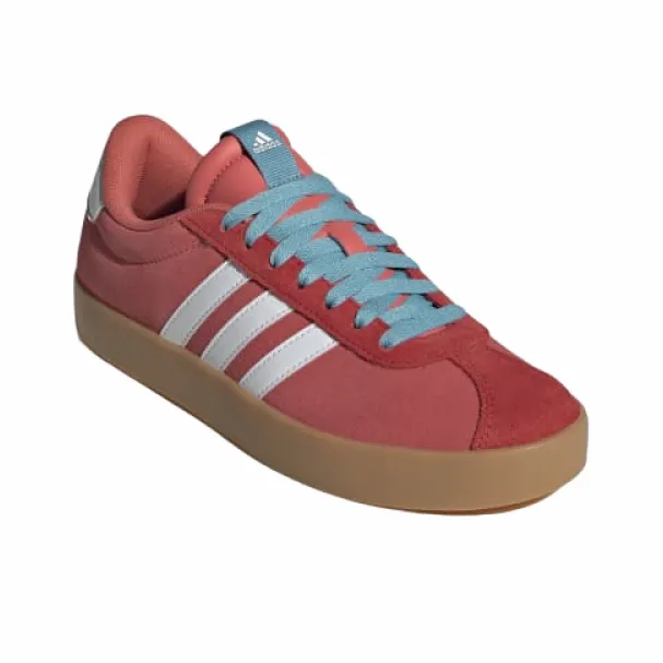 Adidas VL COURT 3.0 Cushioning Low Top Skateboard Shoes Women's Red-2