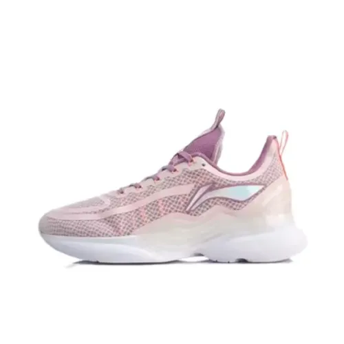 LINING Running Shoes Women's Low-Top Perfume Light Pink/Huji Purple