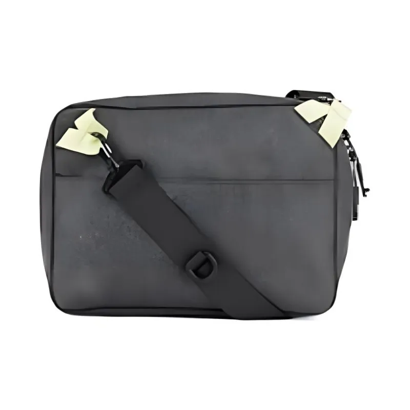 AMERICAN TOURISTER Fabric Crossbody Bag, Shoulder Bag Men's Black/Light Gray-2