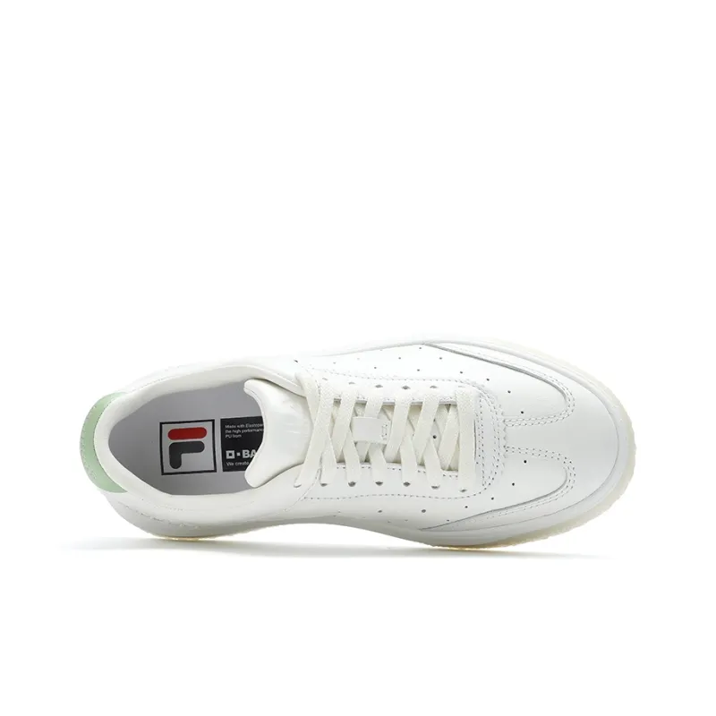 FILA OLIMPICA Low Top Skateboard Shoes Women's Standard White/Nile Green-1