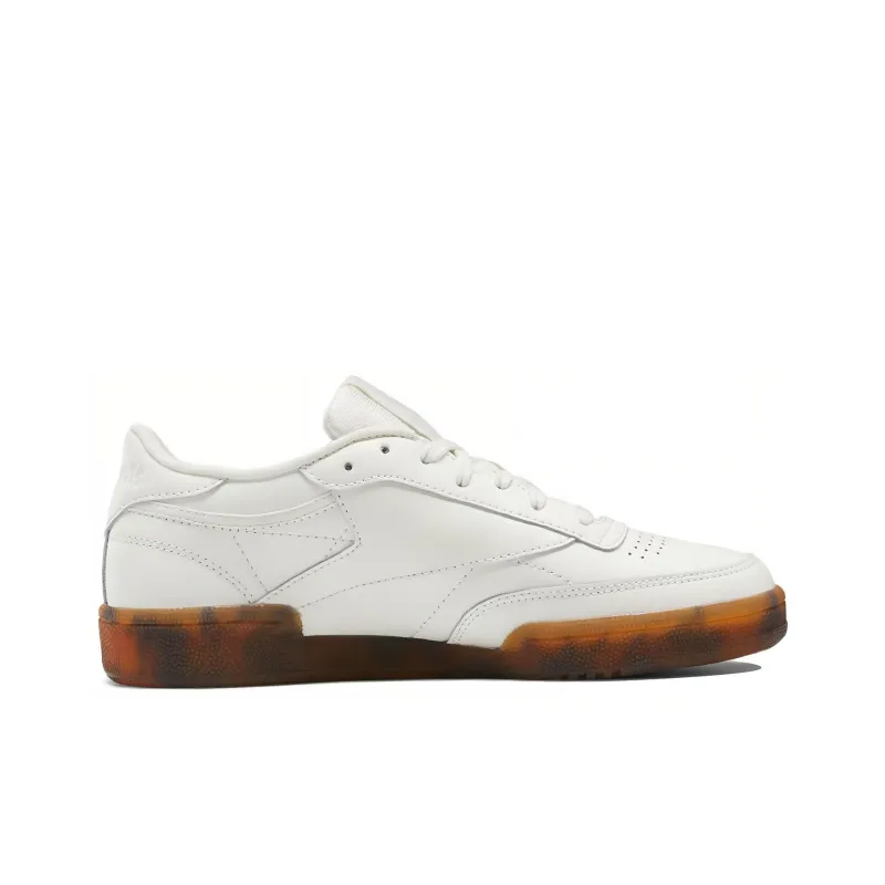 Reebok Club C 85 Anti-Slip And Wear-Resistant Lightweight Low-Top Skateboard Shoes Women's Ecru-1