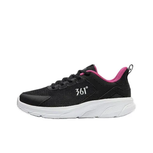 361° Running Shoes Women's Low-Top Obsidian Black/Lantern Begonia