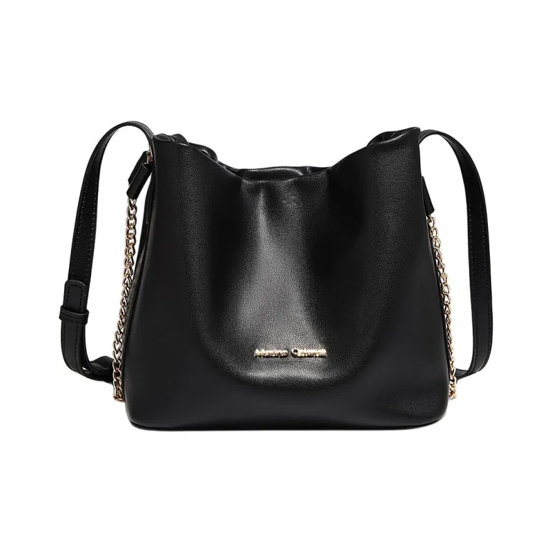 Marino Orlandi Synthetic Leather Shoulder Bag Women's White/Black-11