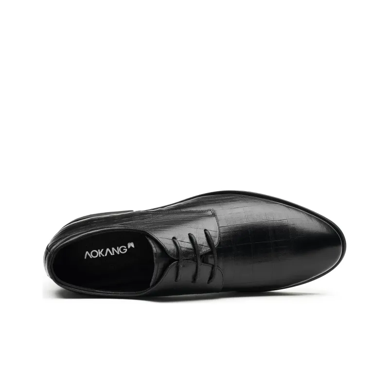 AOKANG Dress Shoes Men Low Top None-3