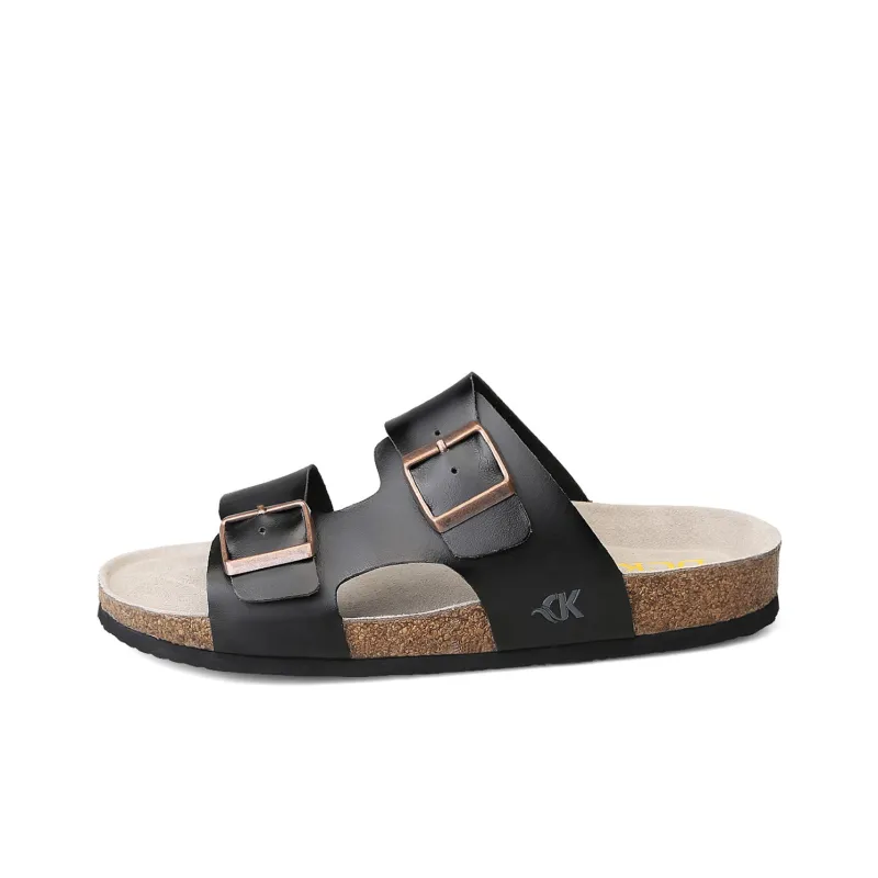 DCK Odor Resistant Quick Dry Slide Slippers Men's Black-0