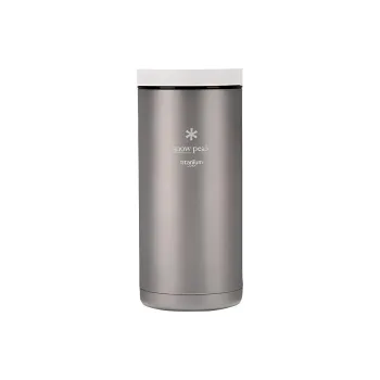Snow Peak Outdoor Water Equipment Water Container 369ml Camping Titanium, Polypropylene, Silicone, Styrene Resin