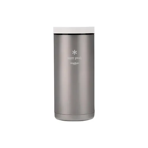Snow Peak Outdoor Water Equipment Water Container 369ml Camping Titanium, Polypropylene, Silicone, Styrene Resin