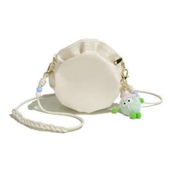 OTA PU Fashion Versatile White Crossbody Bag For Class Attendance Regular Women's White