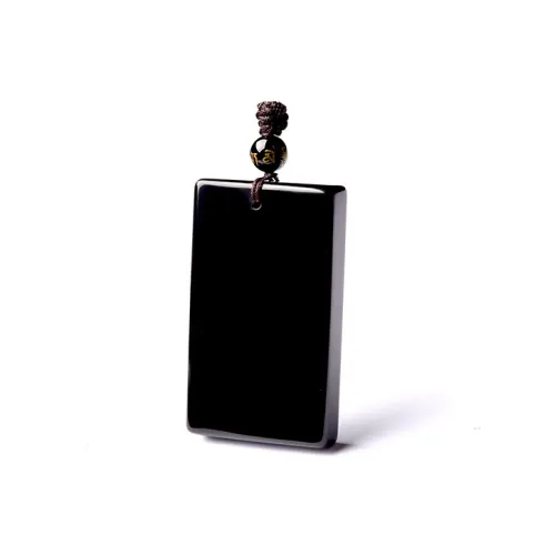 Lingfei Obsidian Jade Pendants Unisex
