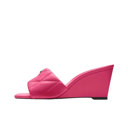 COACH Abrasion-Resistant Slide Slippers 7cm Women's Pink