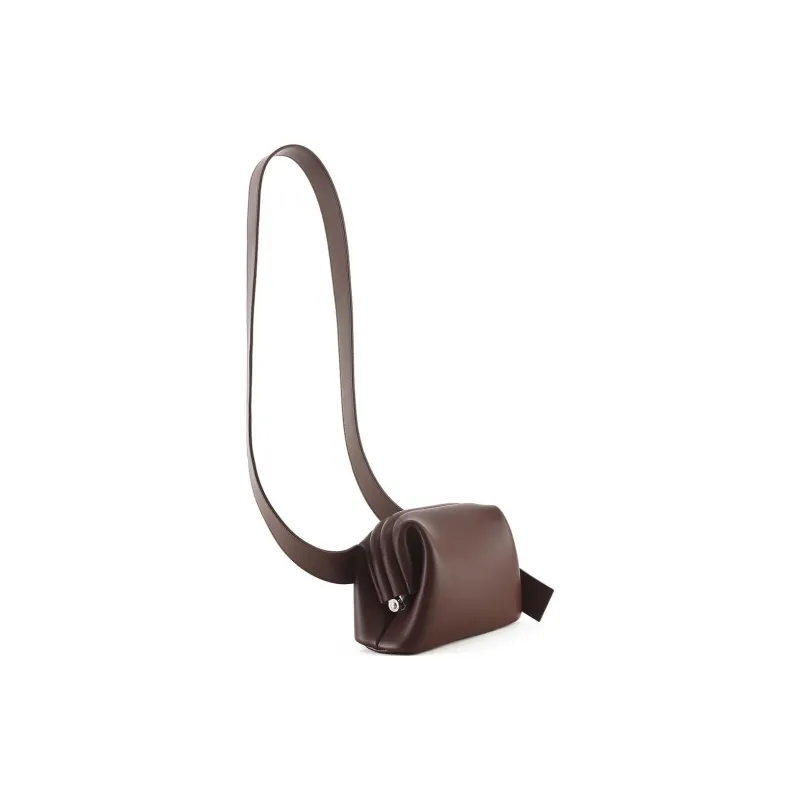 OSOI Cow Leather Shoulder Bag Crossbody Bag Regular Women's Brown-1