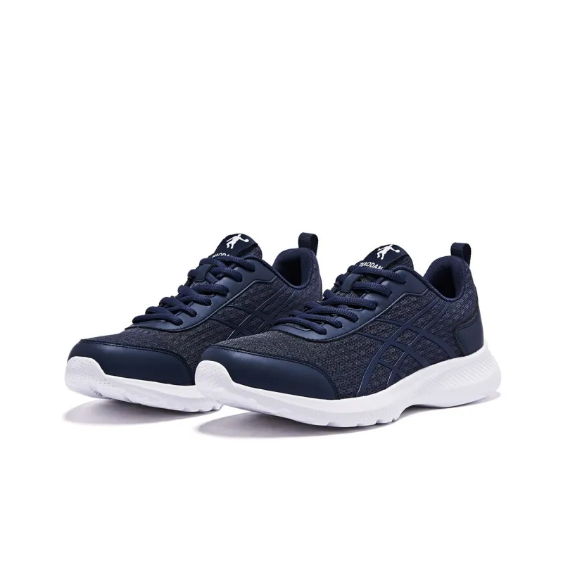 QIAODAN Cushioning Wear-Resistant Low-Top Casual Running Shoes Men's Blue White-2