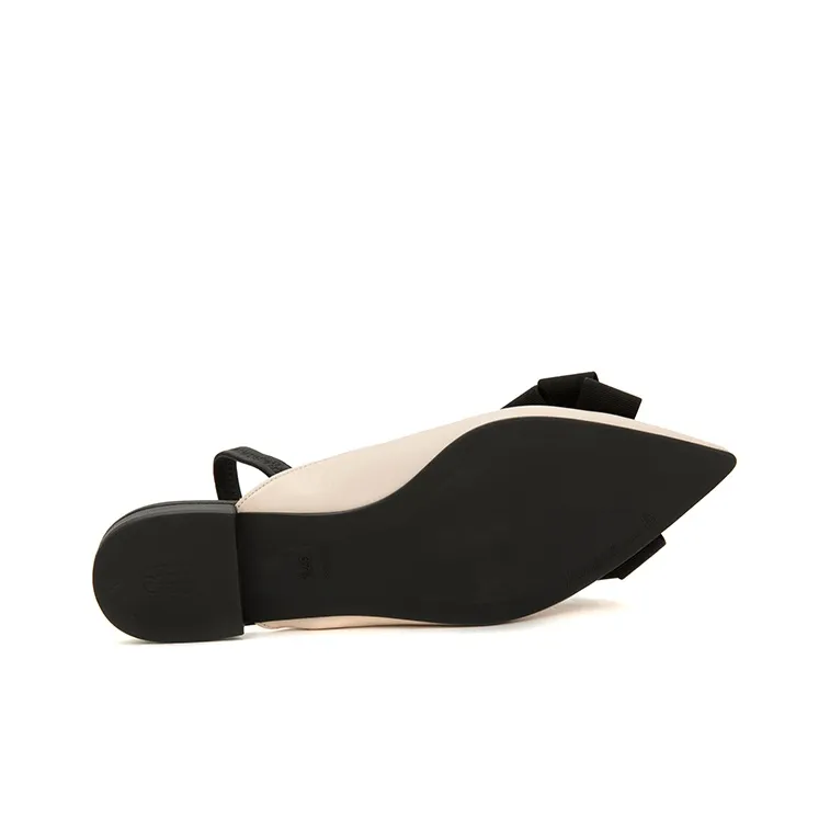 PrettyBallerinas Rubber Sole Quick Dry Wrap-toe Slippers Women's Beige-4