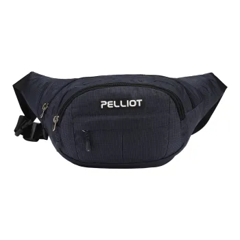 PELLIOT Polyamide Fanny Pack Medium Size Unisex Obsidian Black/Oil Green/Navy Blue
