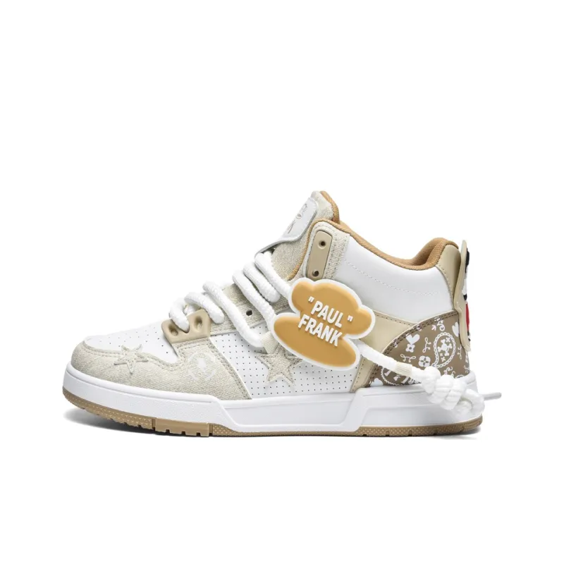 PAUL FRANK Coverage Anti-Slip And Wear-Resistant High-Top Skateboard Shoes Unisex-12