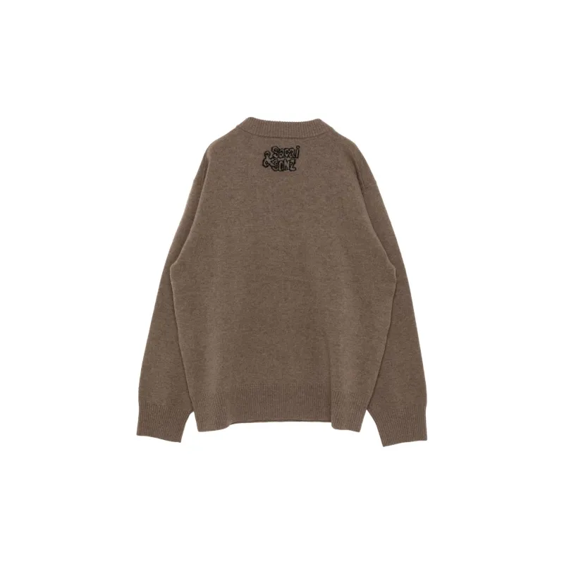 Sacai x Mark Gonzalez Mark Gonzalez Collaboration FW24 Sweater Men's Light Umber-2