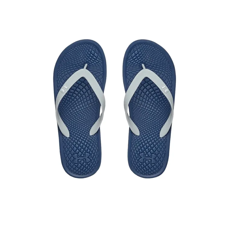 Under Armour Slip-Resistant Quick Dry Flip Flops Men's Blue-3