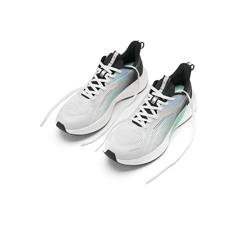 QIAODAN Slip Resistant Low Top Running Shoes Men's Green Black-3