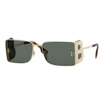 Burberry Subject To Official Website Rectangular Sunglasses Unisex Gold