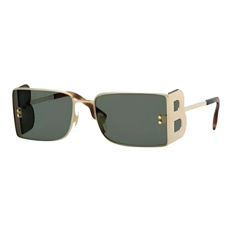 Burberry Subject To Official Website Rectangular Sunglasses Unisex Gold-0