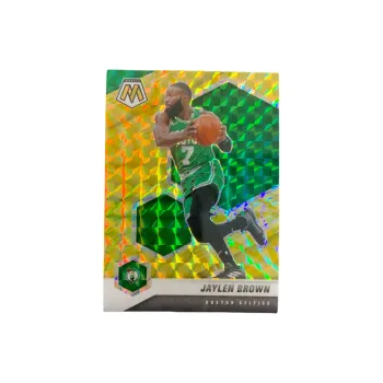 PANINI 2020 21 Panini Mosaic Jaylen Brown Celtics Gold Foil Holographic Card Player Card Pass Sports Cards 1 Pc