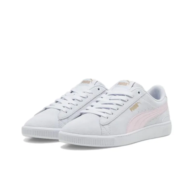 PUMA Vikky V3 Anti Slip Wear Resistant Low Top Skateboard Shoes Women's Light Gray-2