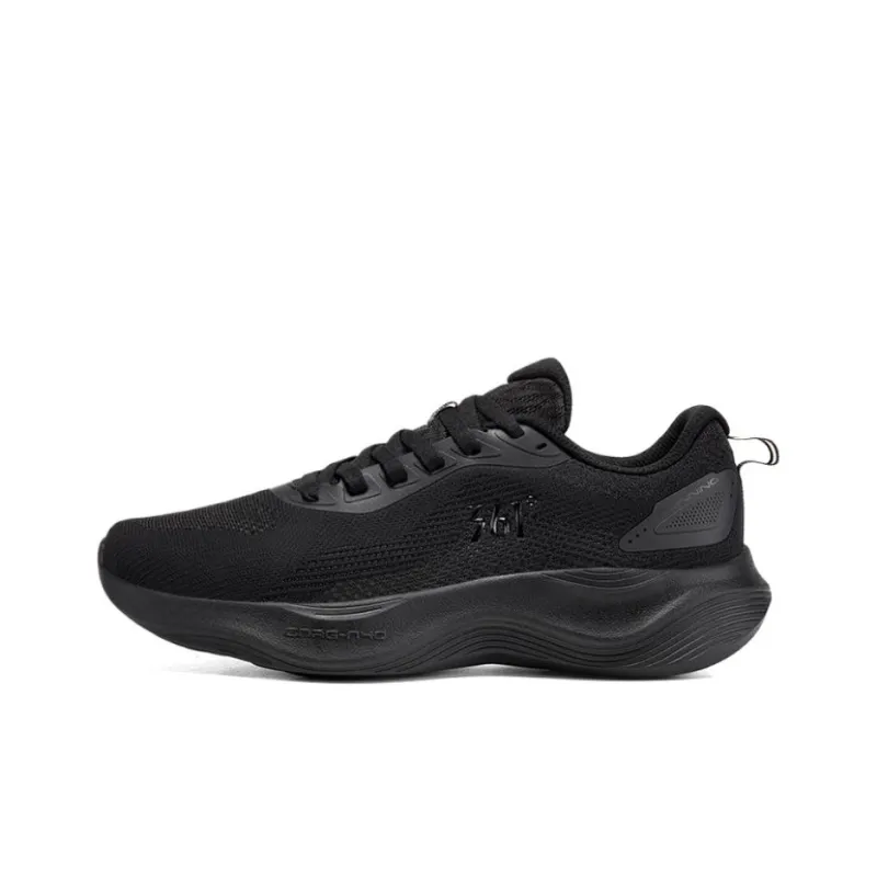 361° Anti Slip Wear Resistant Low Top Running Shoes Men's Black-0