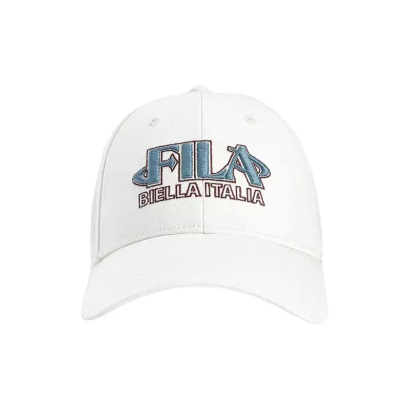 FILA Polyester, Cotton Baseball Caps Unisex Fresh Ivory-1