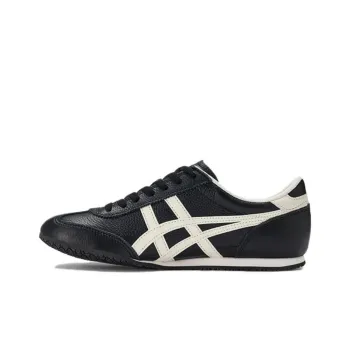 Onitsuka Tiger Machu Racer Anti Slip Wear Resistant Low Top Casual Shoes Unisex Black White