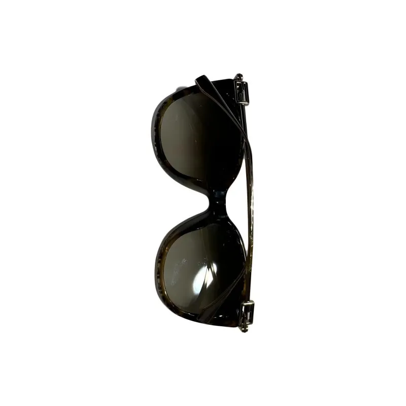 FENDI Irregular Shape Sunglasses Women's Tortoiseshell-3